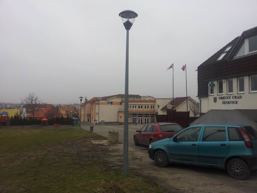 LED poulicne osvetlenie v obci Šenkvice