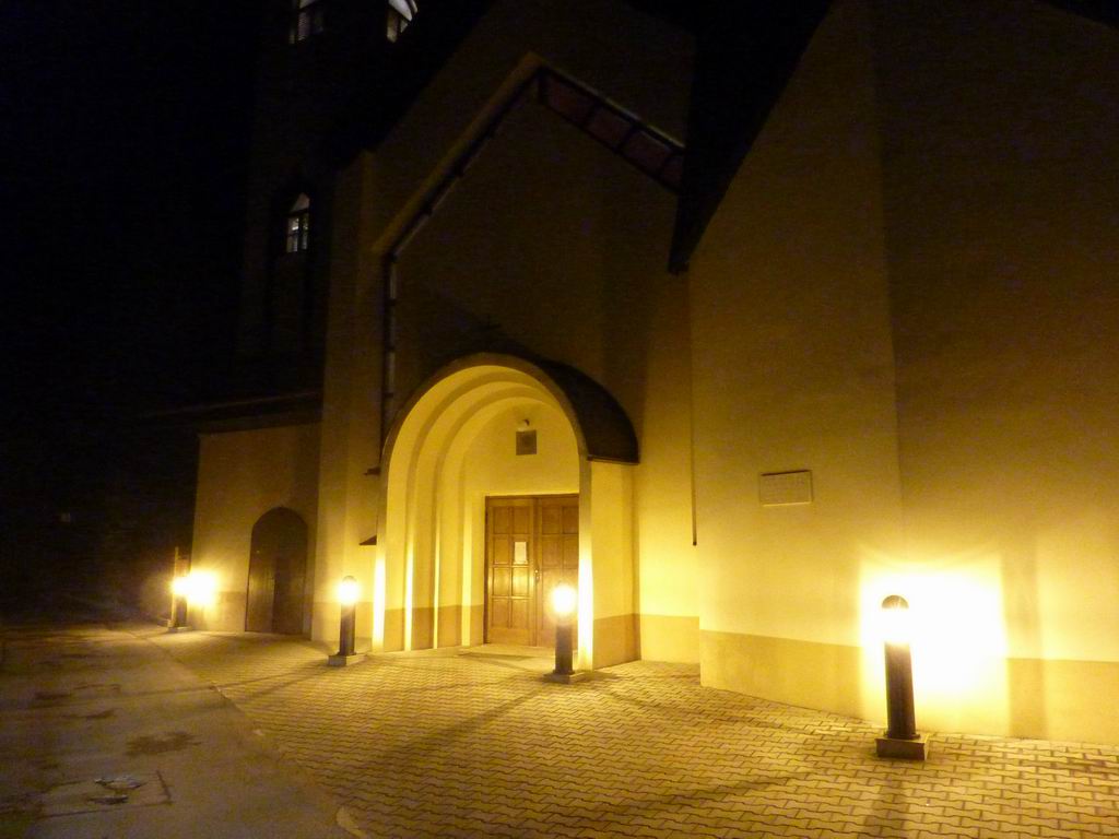 Osvetlenie kostola Dunajov