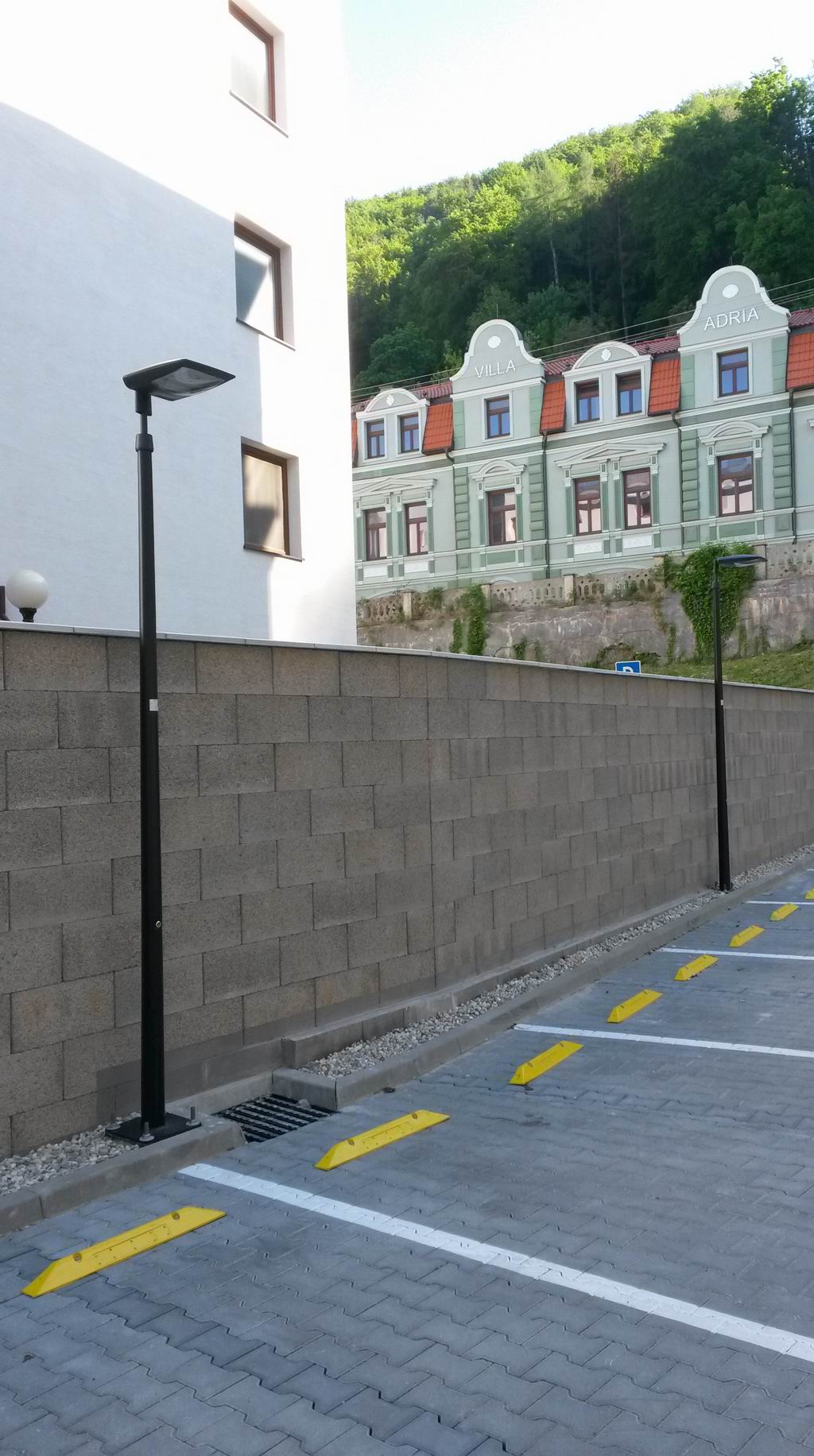 LED osvetlenie parkoviska hotel Panorama Trencianske Teplice